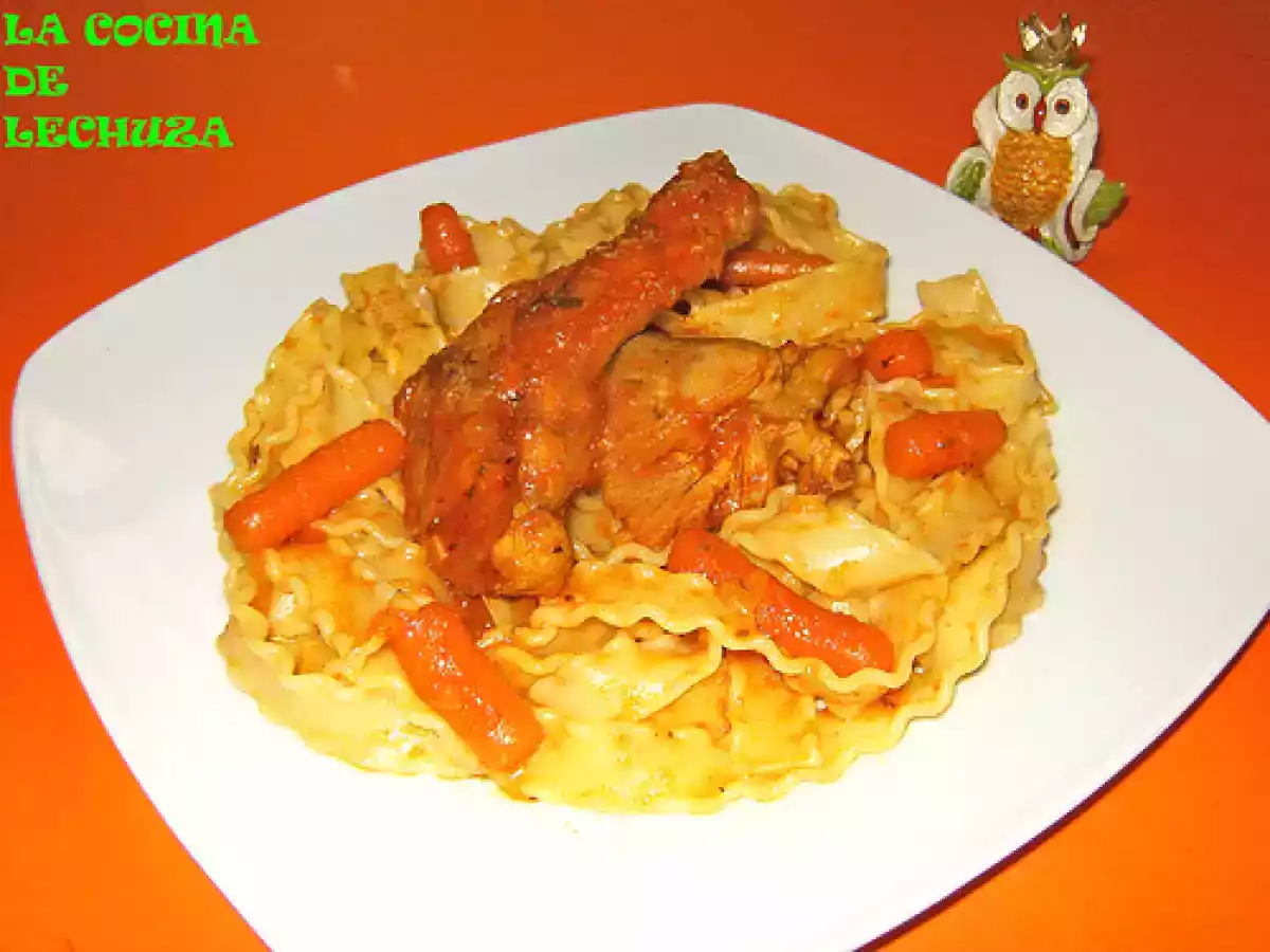 Conejo con pasta mafaldine - foto 2