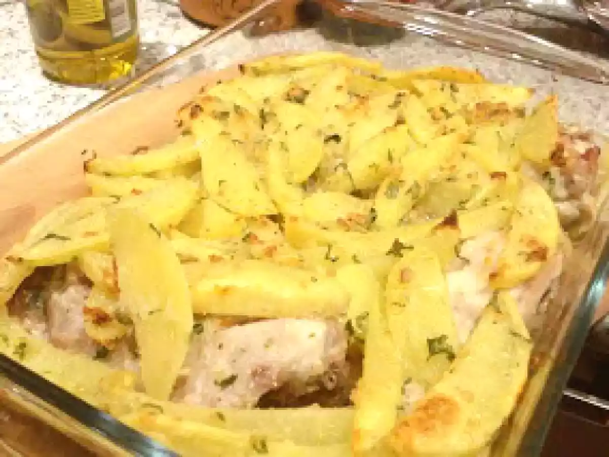 Conejo con patatas al horno y ajo - foto 2