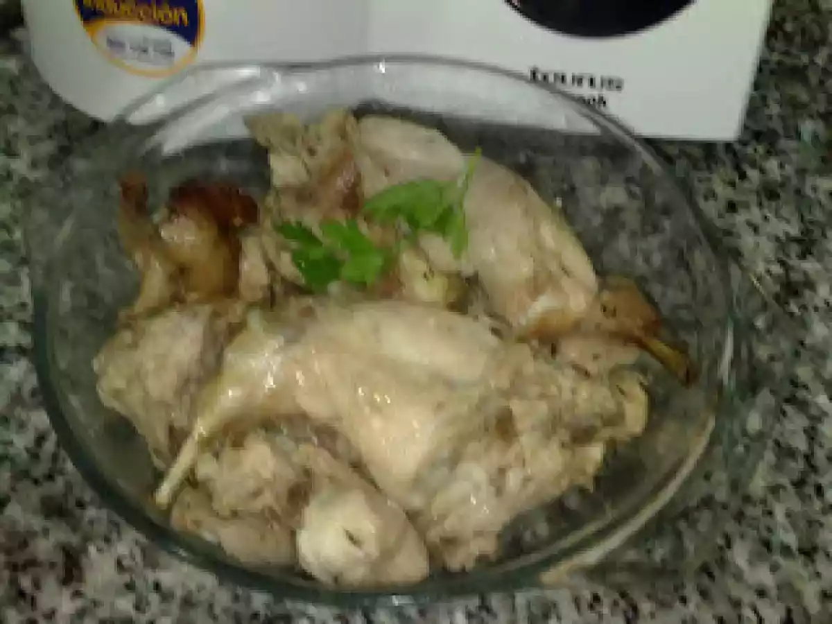 Conejo con tomillo al microondas - foto 2