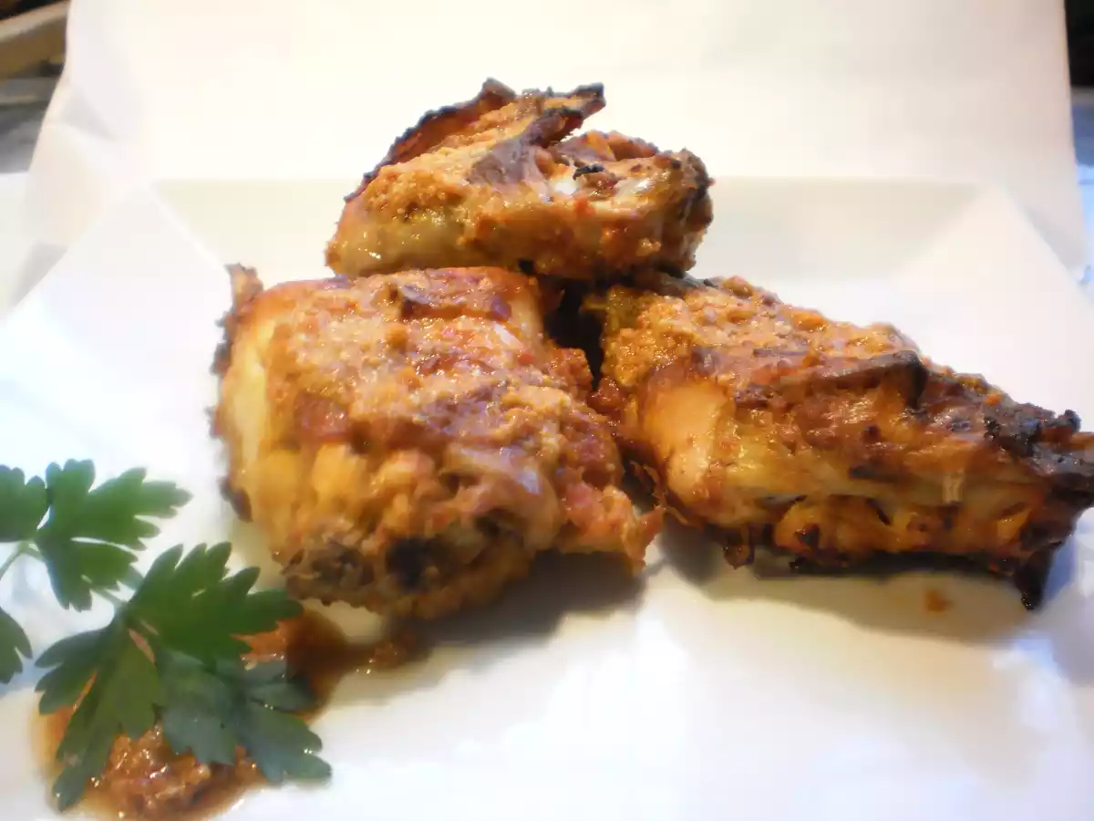 CONEJO EN ADOBO AL ESTILO ROMESCO