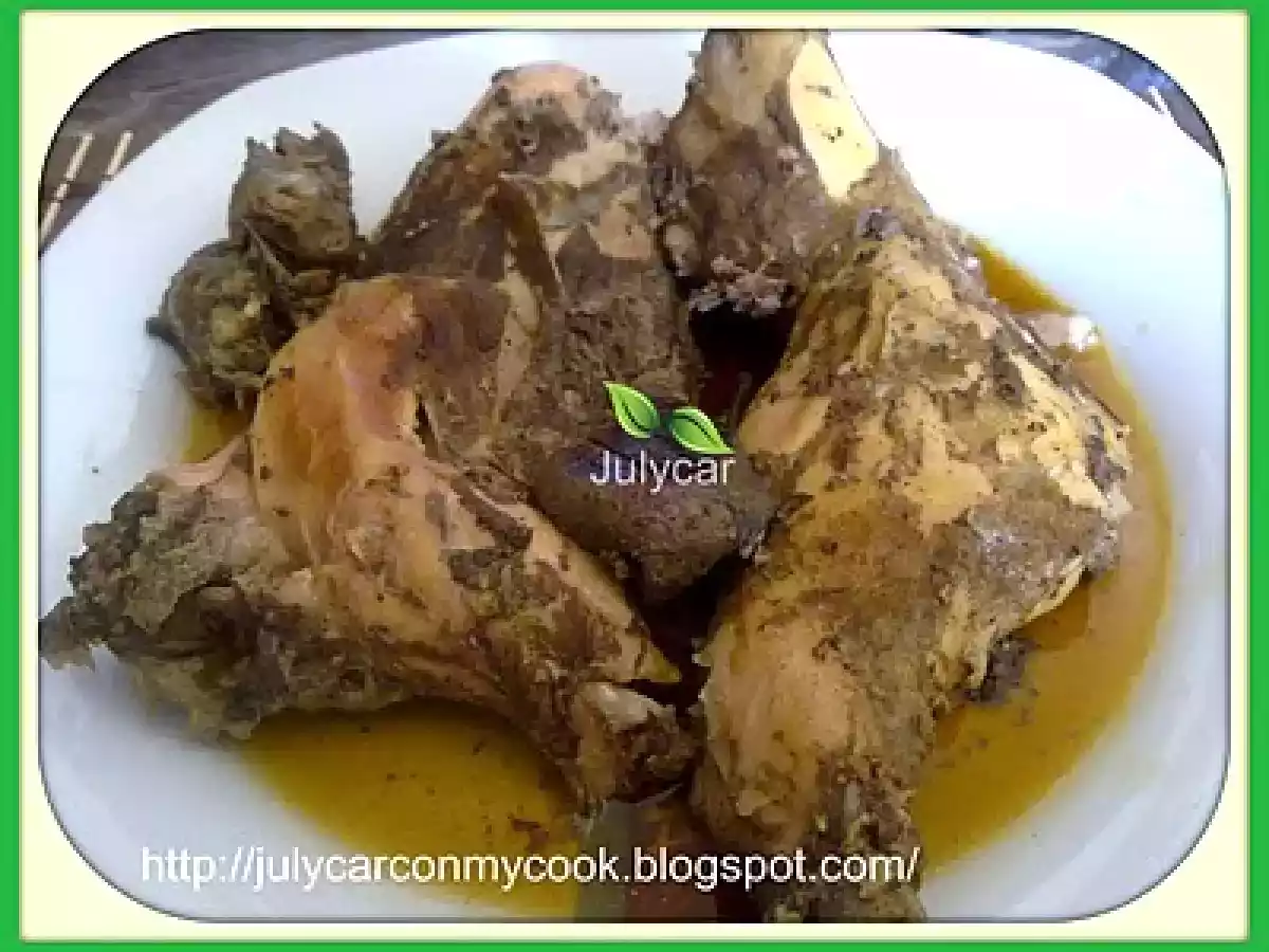 Conejo en bolsa al laurel en salsa de soja olla GM D