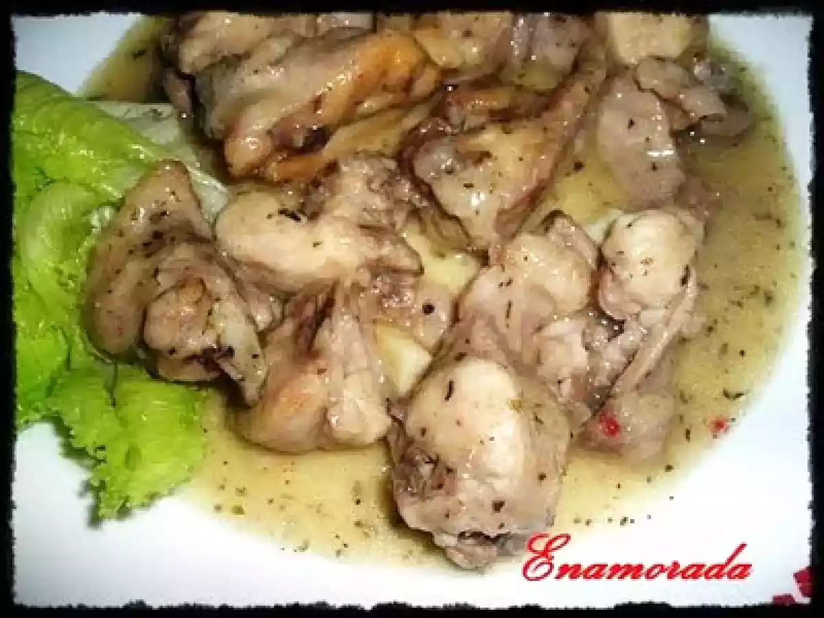 Conejo en salsa verde