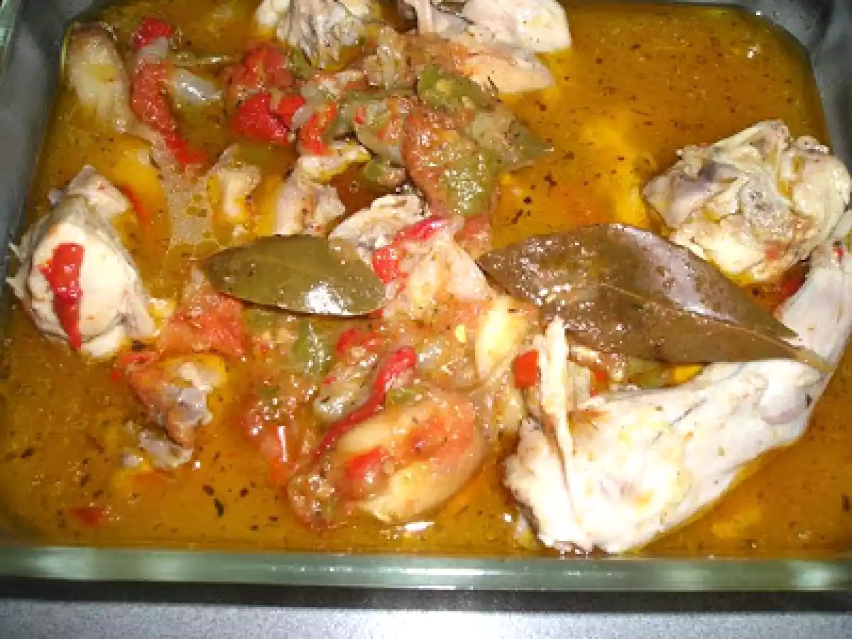 Conejo estofado con caldo de Sanlúcar (manzanilla)