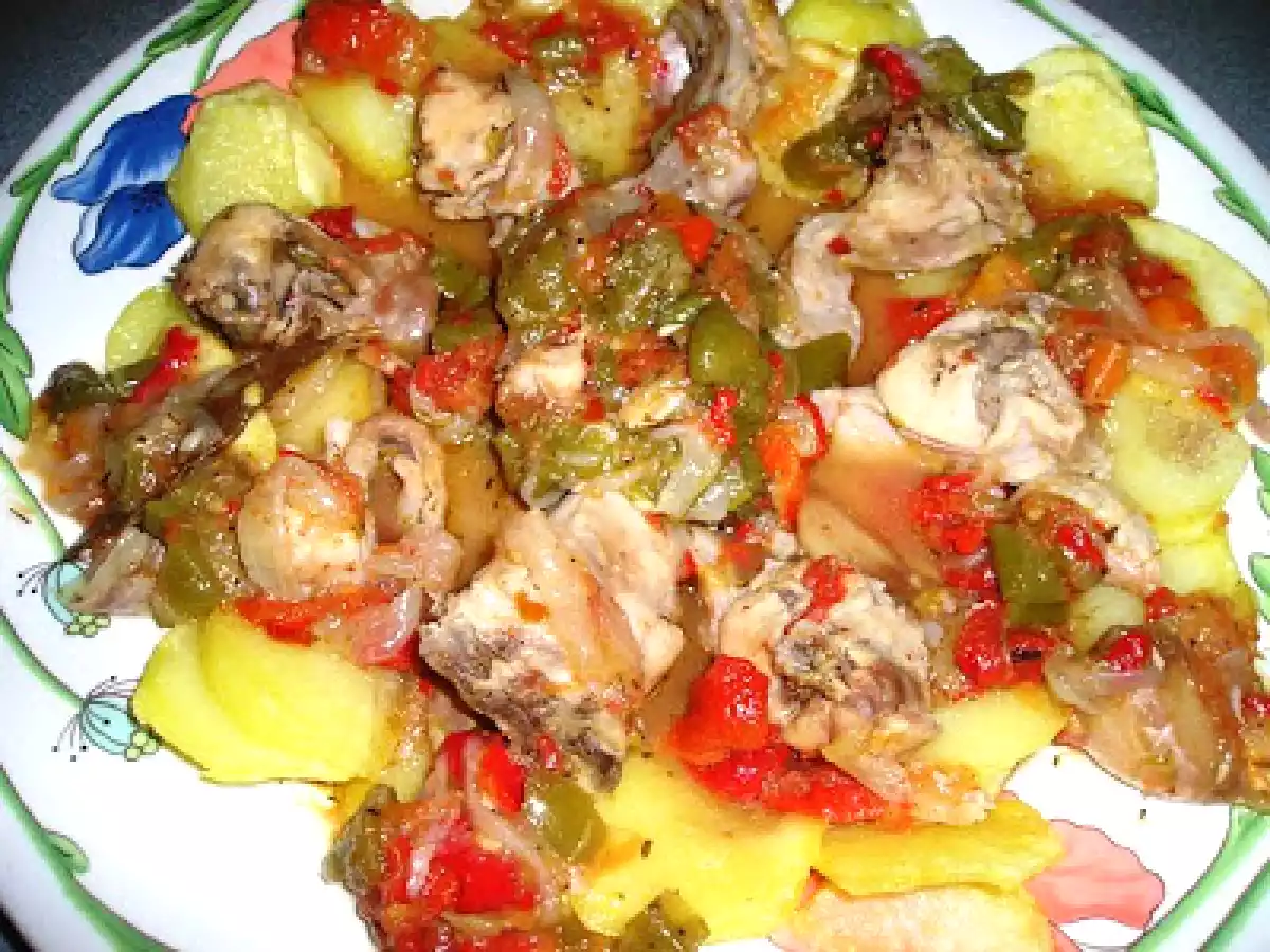 Conejo estofado con caldo de Sanlúcar (manzanilla) - foto 3