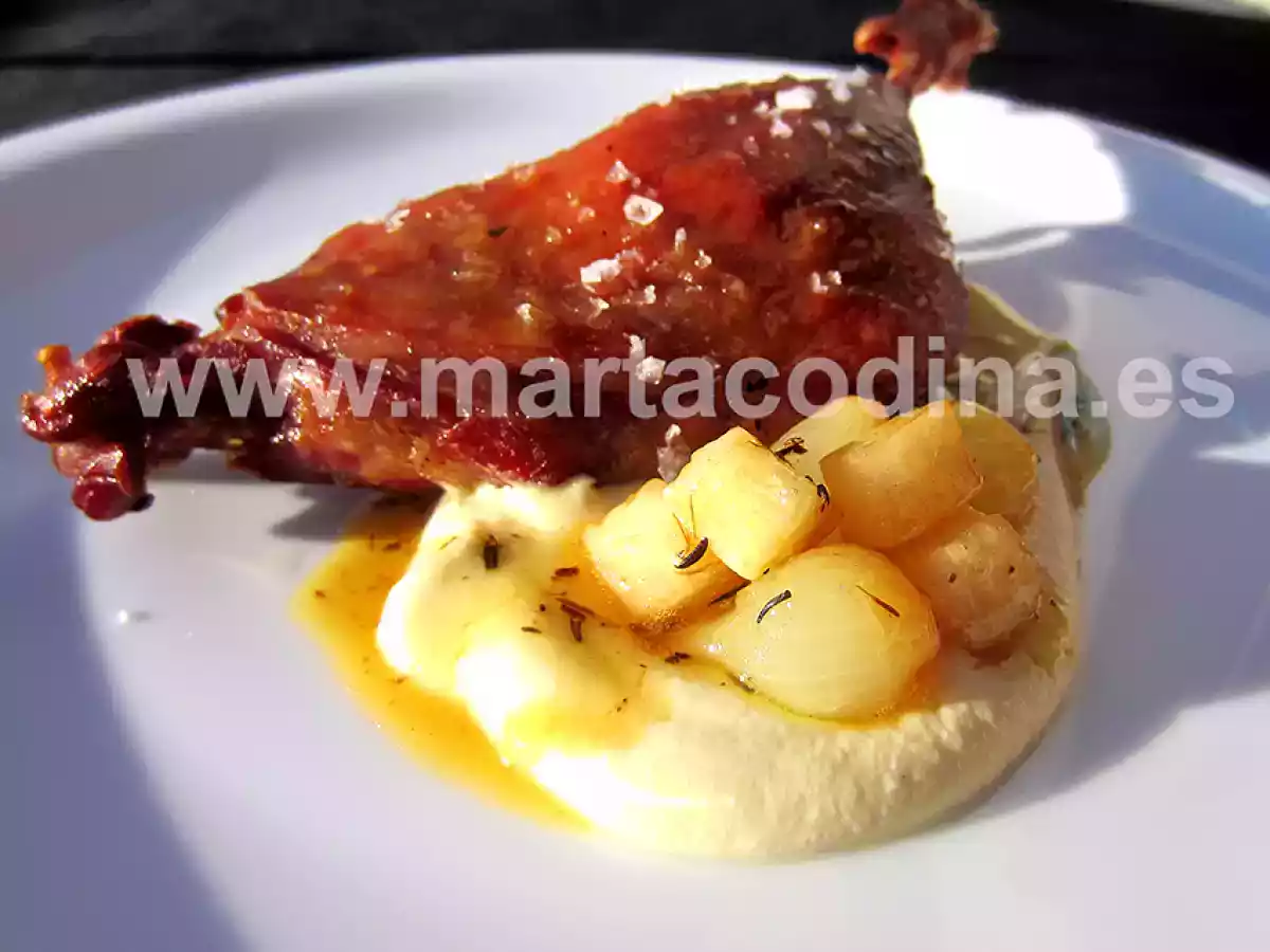 Confit de pato con mayonesa de naranja (especial Navidad)