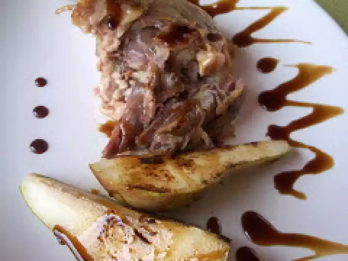 Confit de pato con peras y reducción de Pedro Ximenez - foto 2