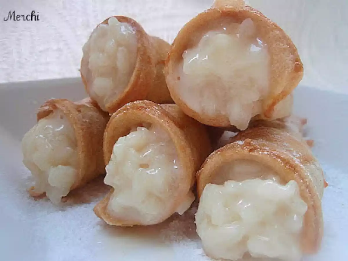 Conos de hojaldre rellenos de arroz con leche - foto 3