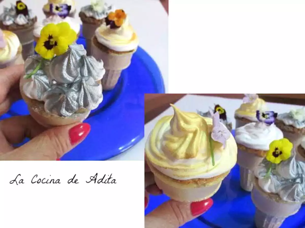 Conos rellenos de bizcochos, con frutas escarchadas, pasas, y glaseados - foto 13