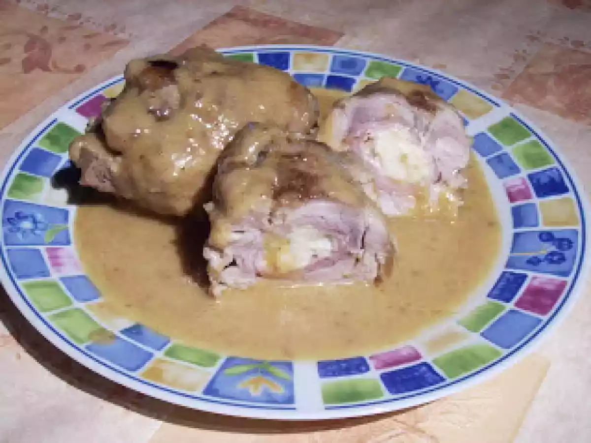 Contramuslos de pollo rellenos