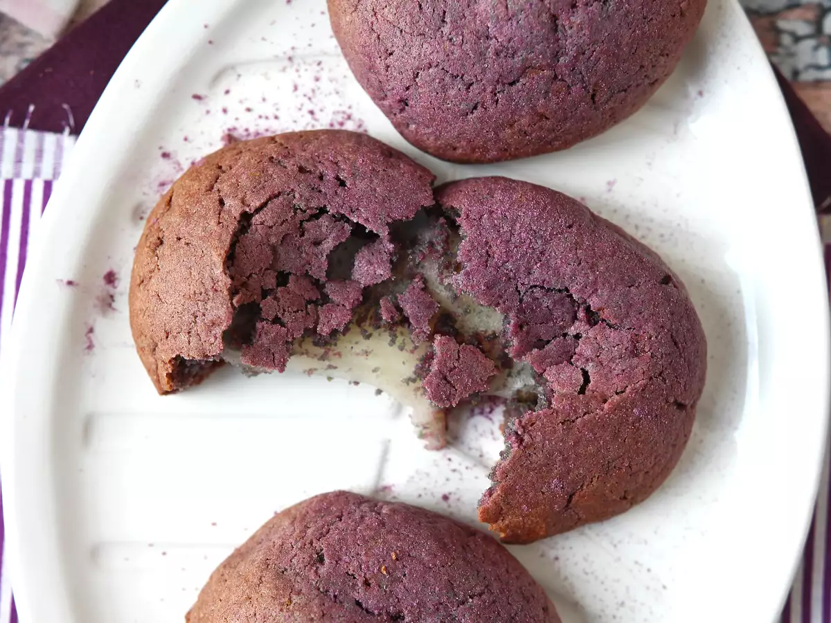 Cookie de ube con corazón de mochi - foto 8