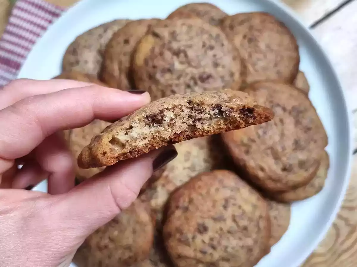 Cookies con pepitas de chocolate con Thermomix - foto 3
