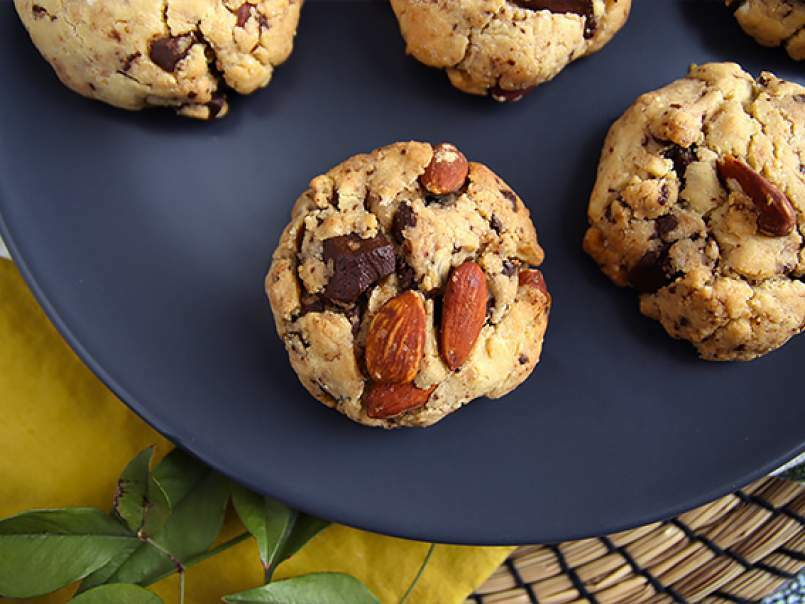 Cookies de chocolate, cacahuetes y almendra - foto 3