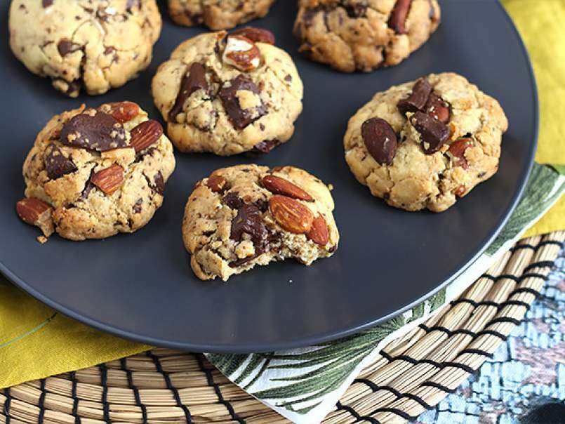 Cookies de chocolate, cacahuetes y almendra - foto 4