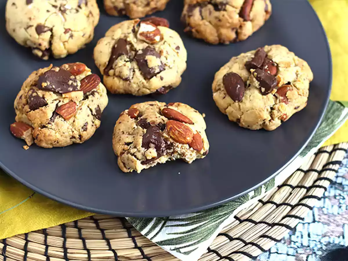 Cookies de chocolate, cacahuetes y almendra - foto 4