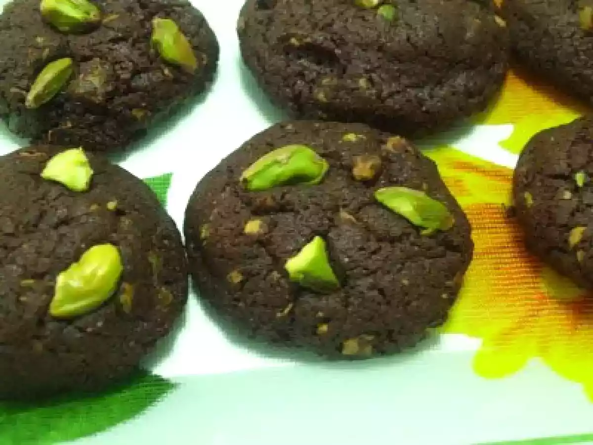 COOKIES DE CHOCOLATE Y PISTACHOS