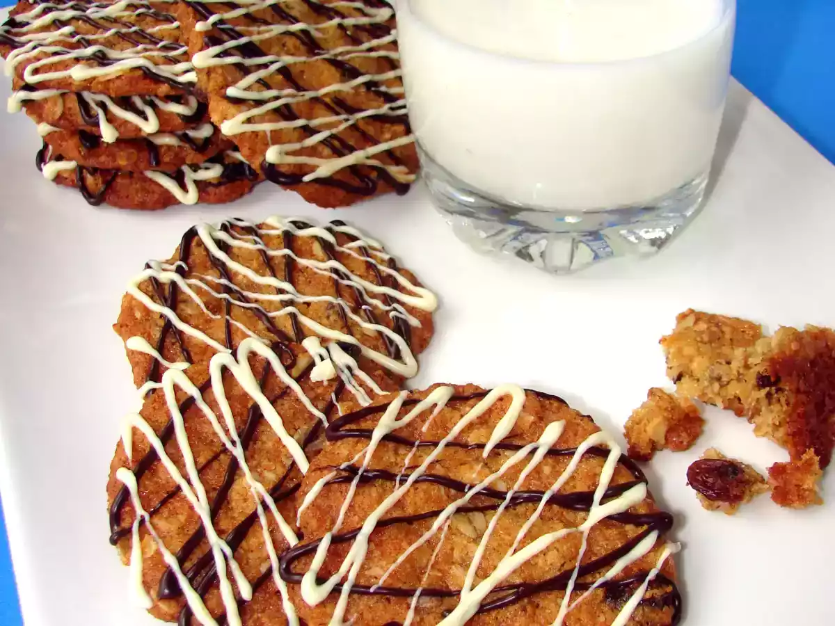 Cookies de muesli y chocolate