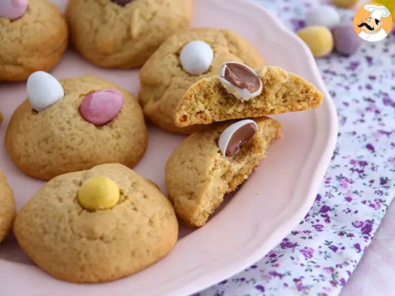 Cookies de vainilla con huevos de Pascua