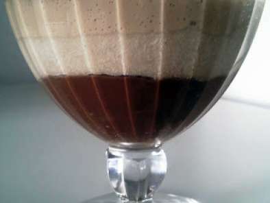 Copa de castañas, chocolate y café