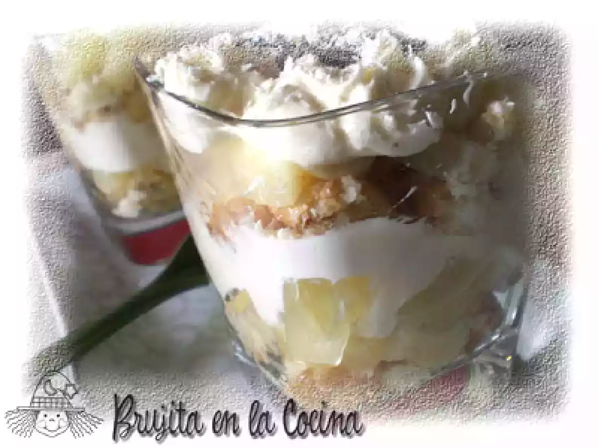 Copa de tiramisú de piña - foto 3