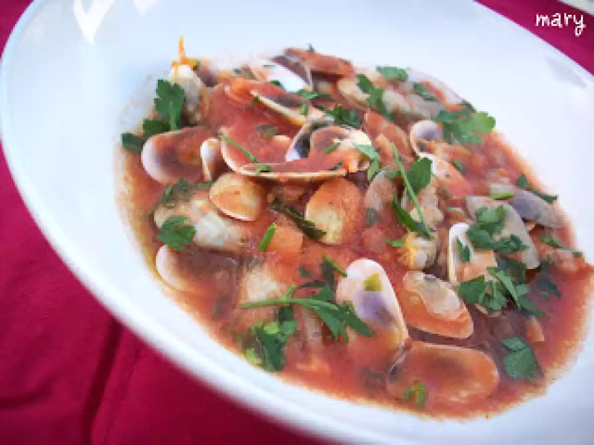 Coquinas de huelva con tomate