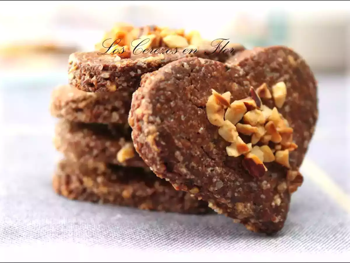 Corazones de chocolate y avellanas- Feliz San Valentín!!!