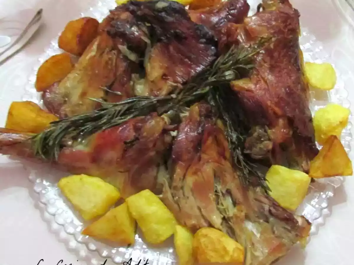 Cordero lechal al romero