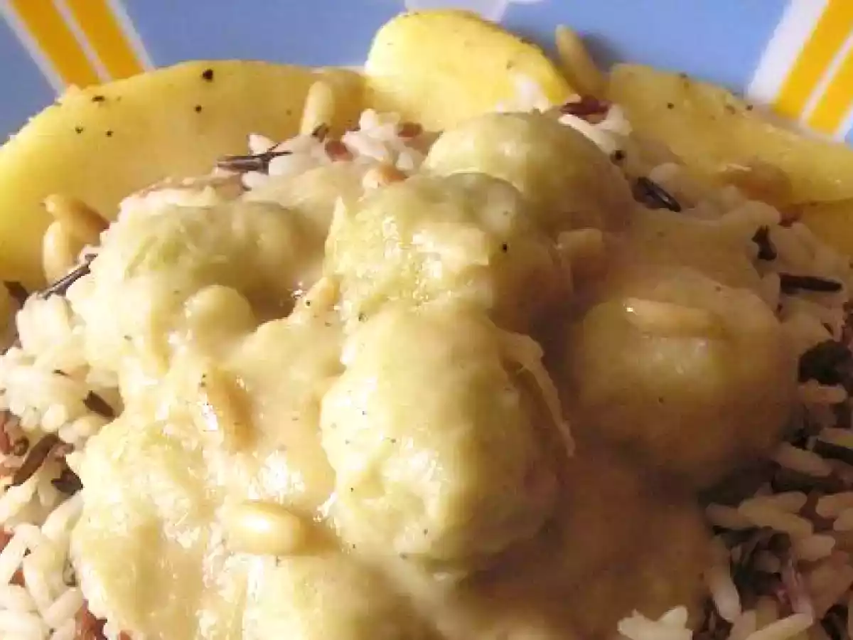 Corona de arroz con coles de bruselas a la sidra - foto 2