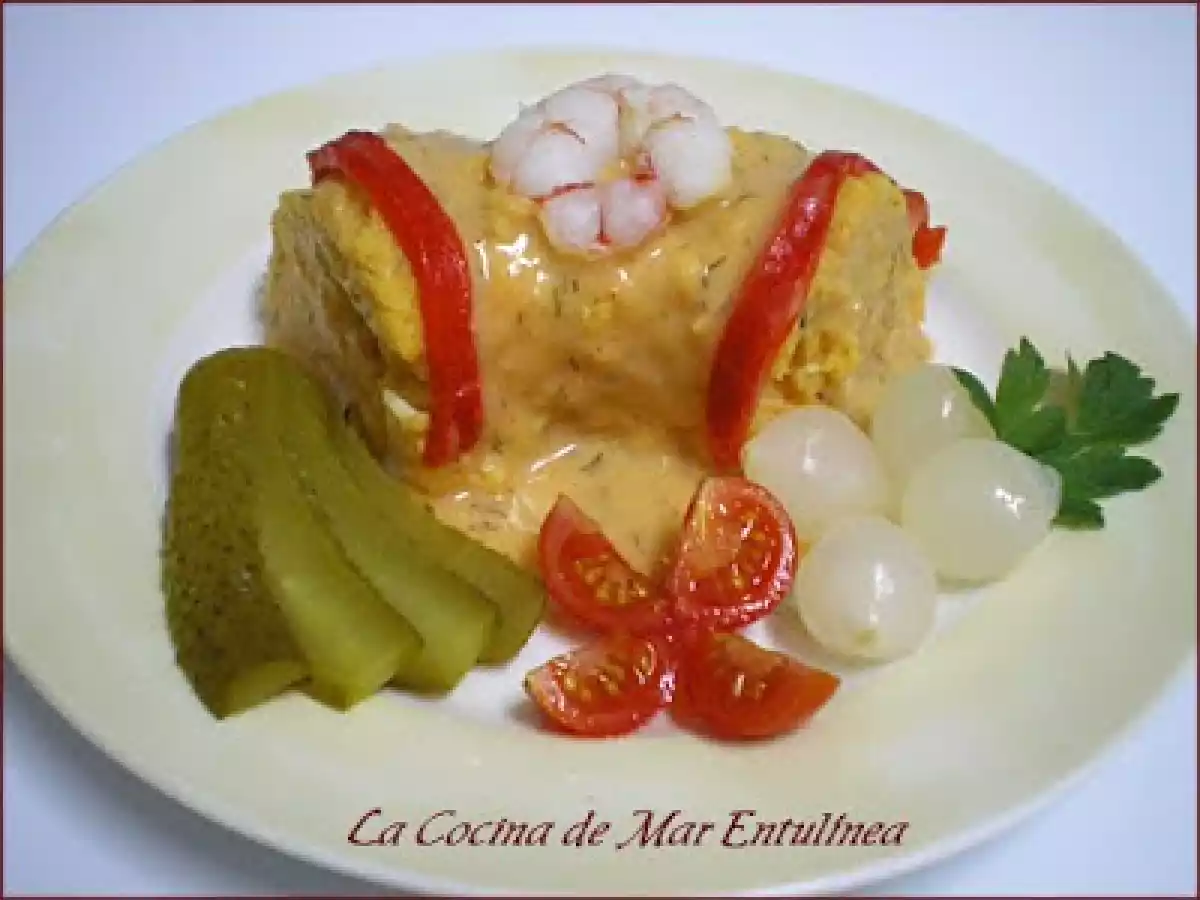 Corona de merluza y gambas - foto 2