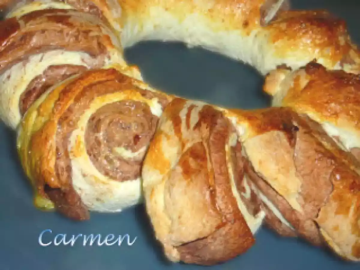 Corona de pan y chocolate sin gluten - foto 2