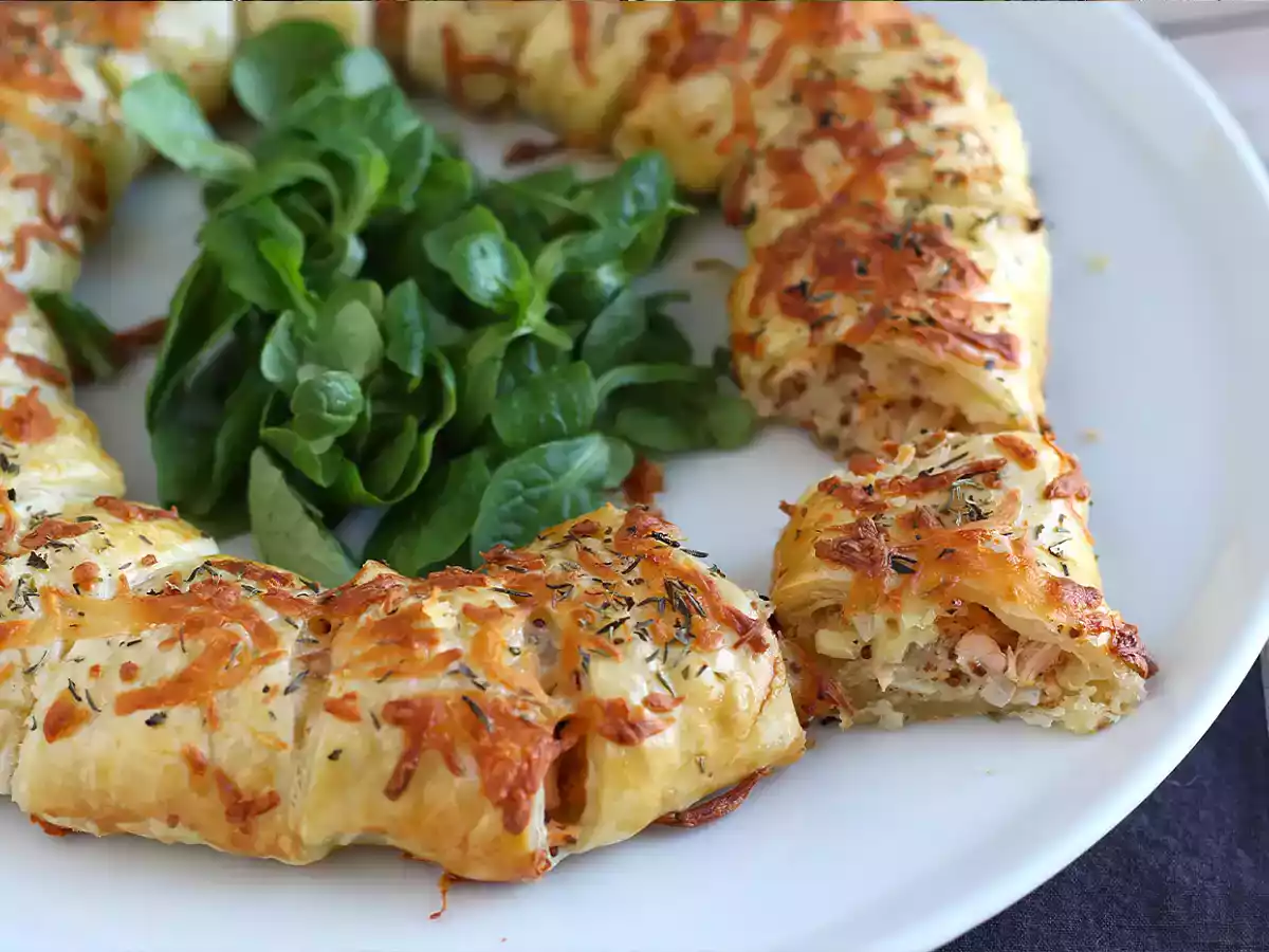 Corona de salmón y mostaza - foto 2