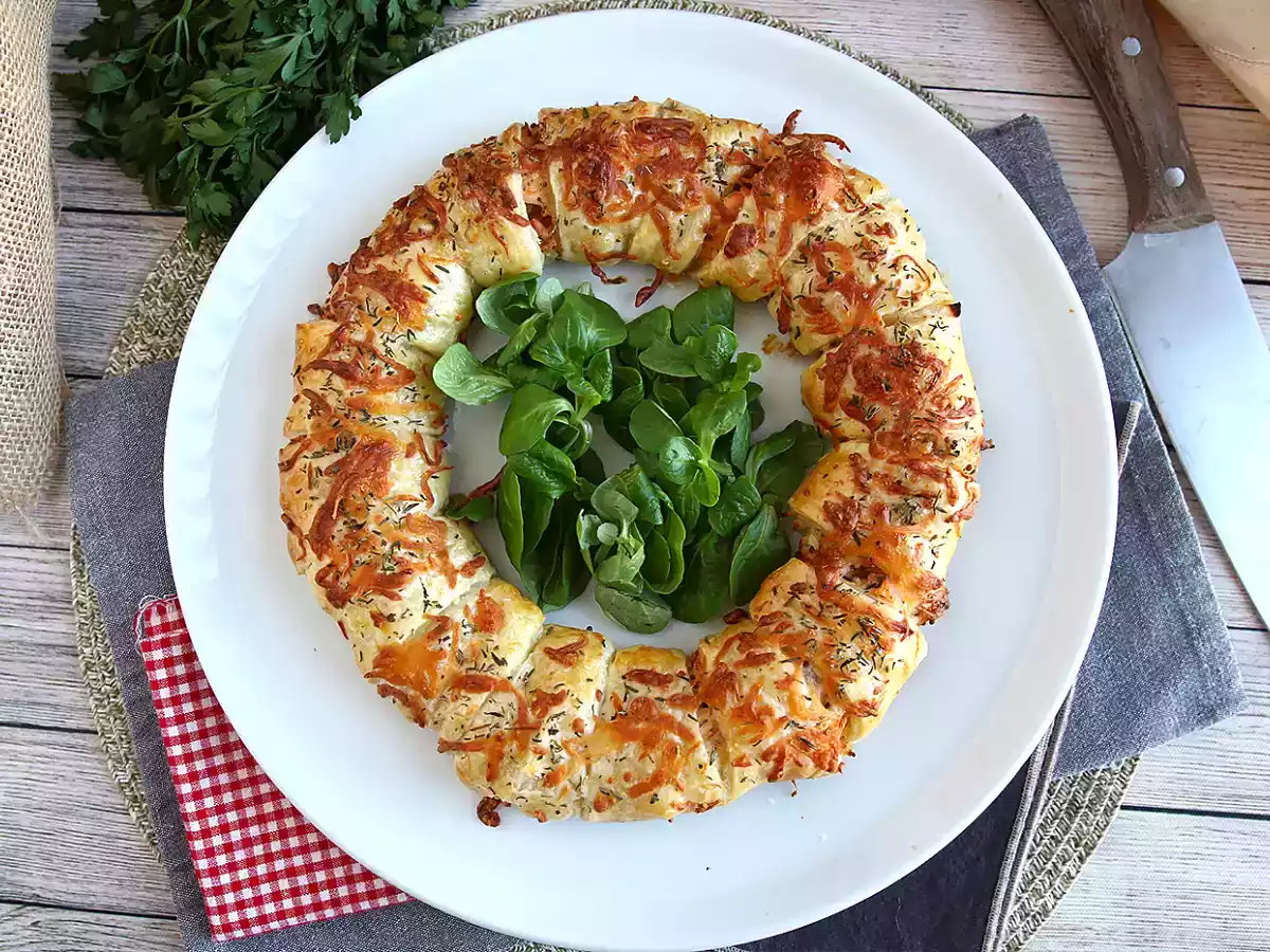 Corona de salmón y mostaza - foto 4