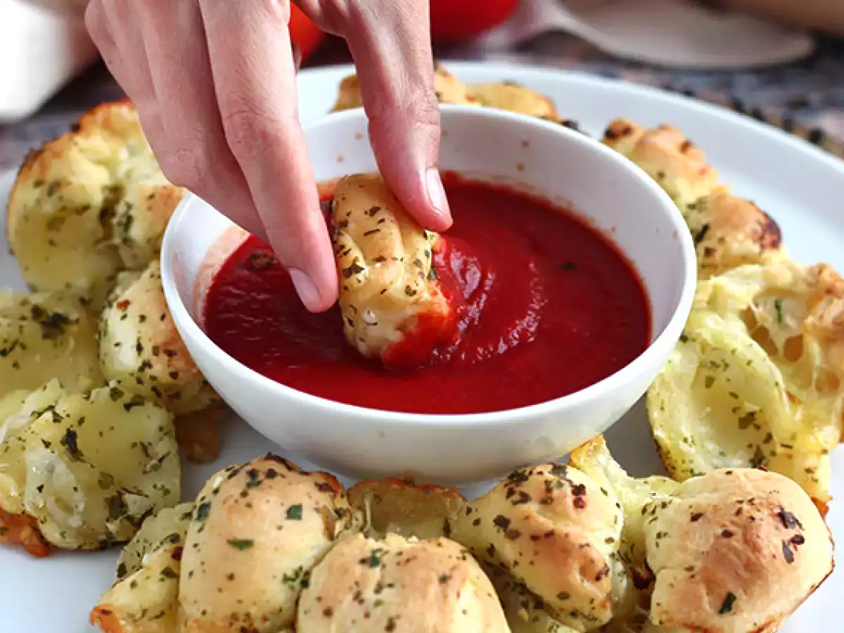 Corona pizza rellena de mozzarella - foto 3