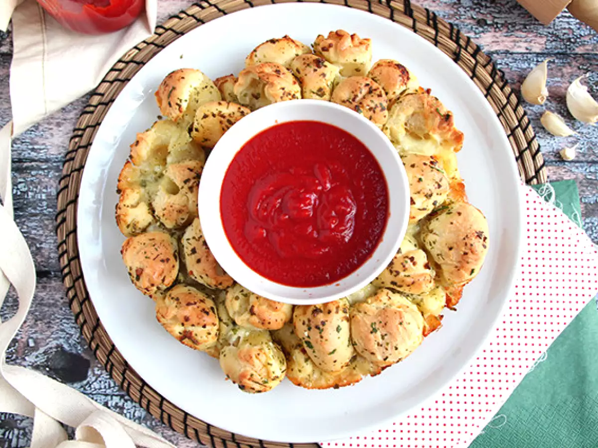 Corona pizza rellena de mozzarella - foto 5