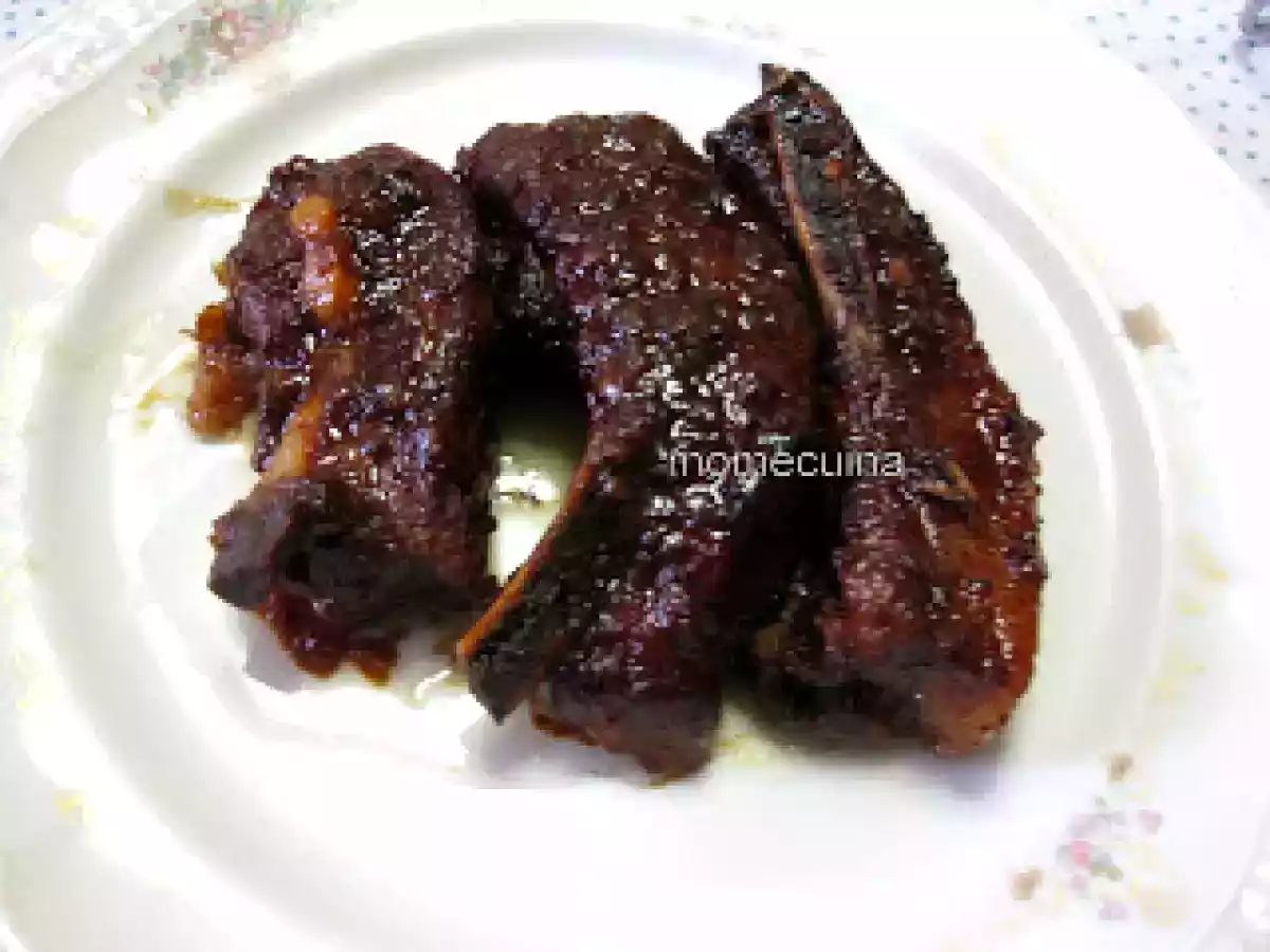 Costelles de porc estil xinés-Costillas de cerdo estilo chino