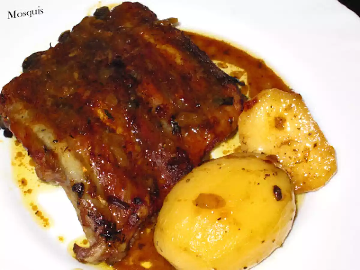 Costilla de cerdo a la (fanta) naranja