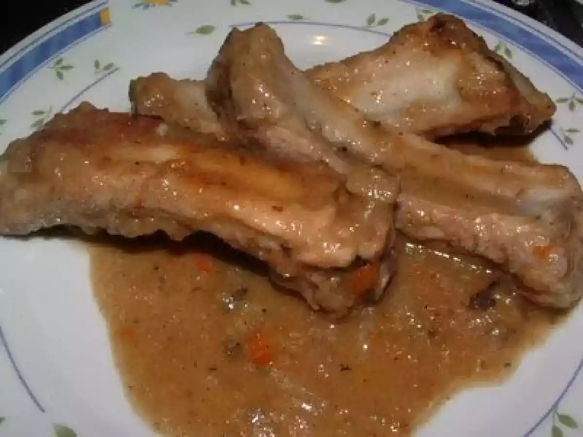 COSTILLA DE CERDO CON SANFAINA