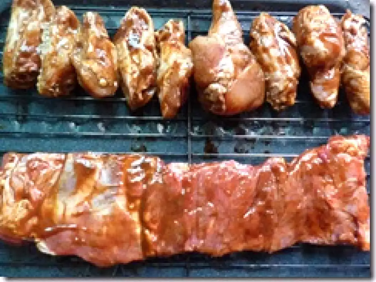 Costilla y alitas a la parrilla casera - foto 3