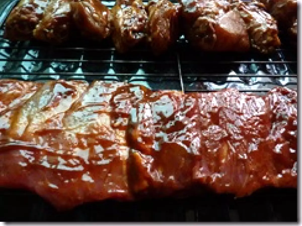 Costilla y alitas a la parrilla casera - foto 4