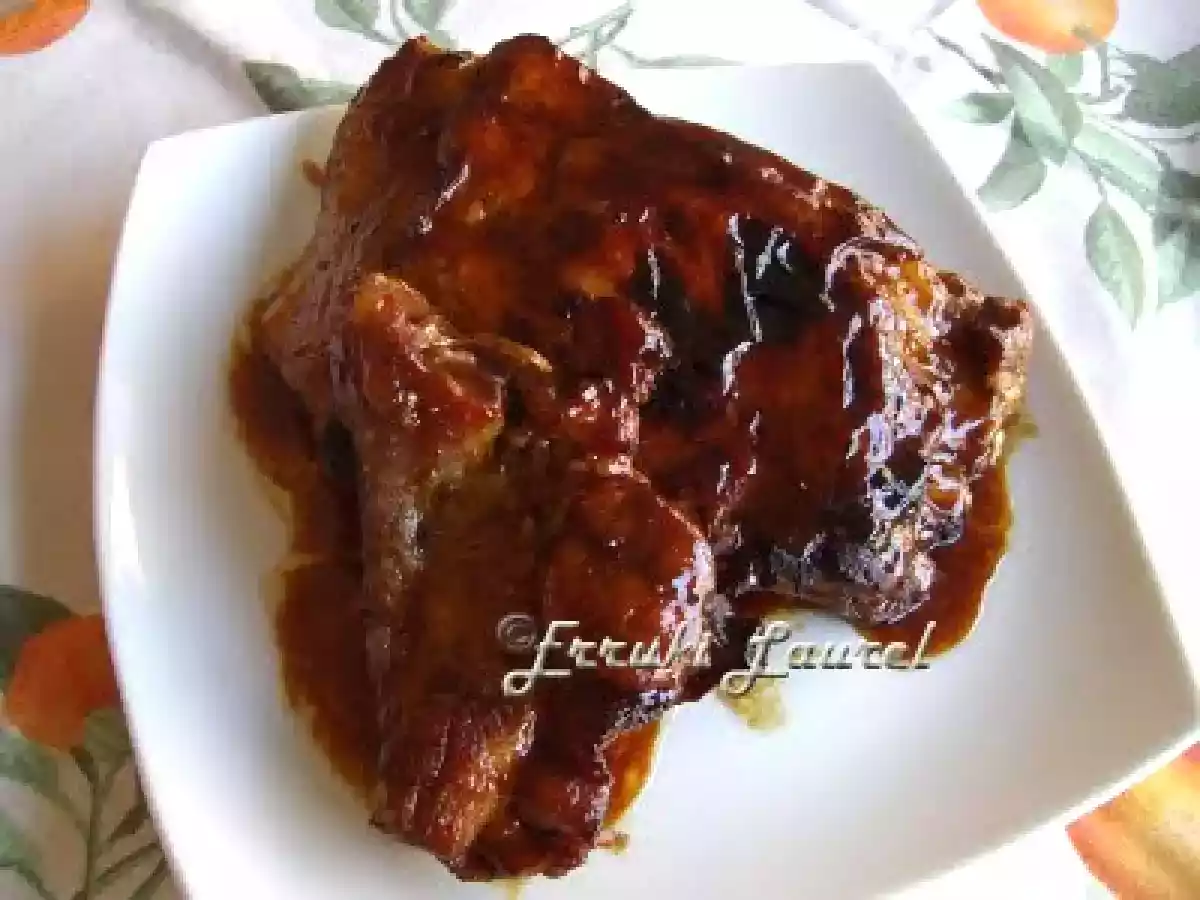 Costillar de cerdo caramelizado al horno