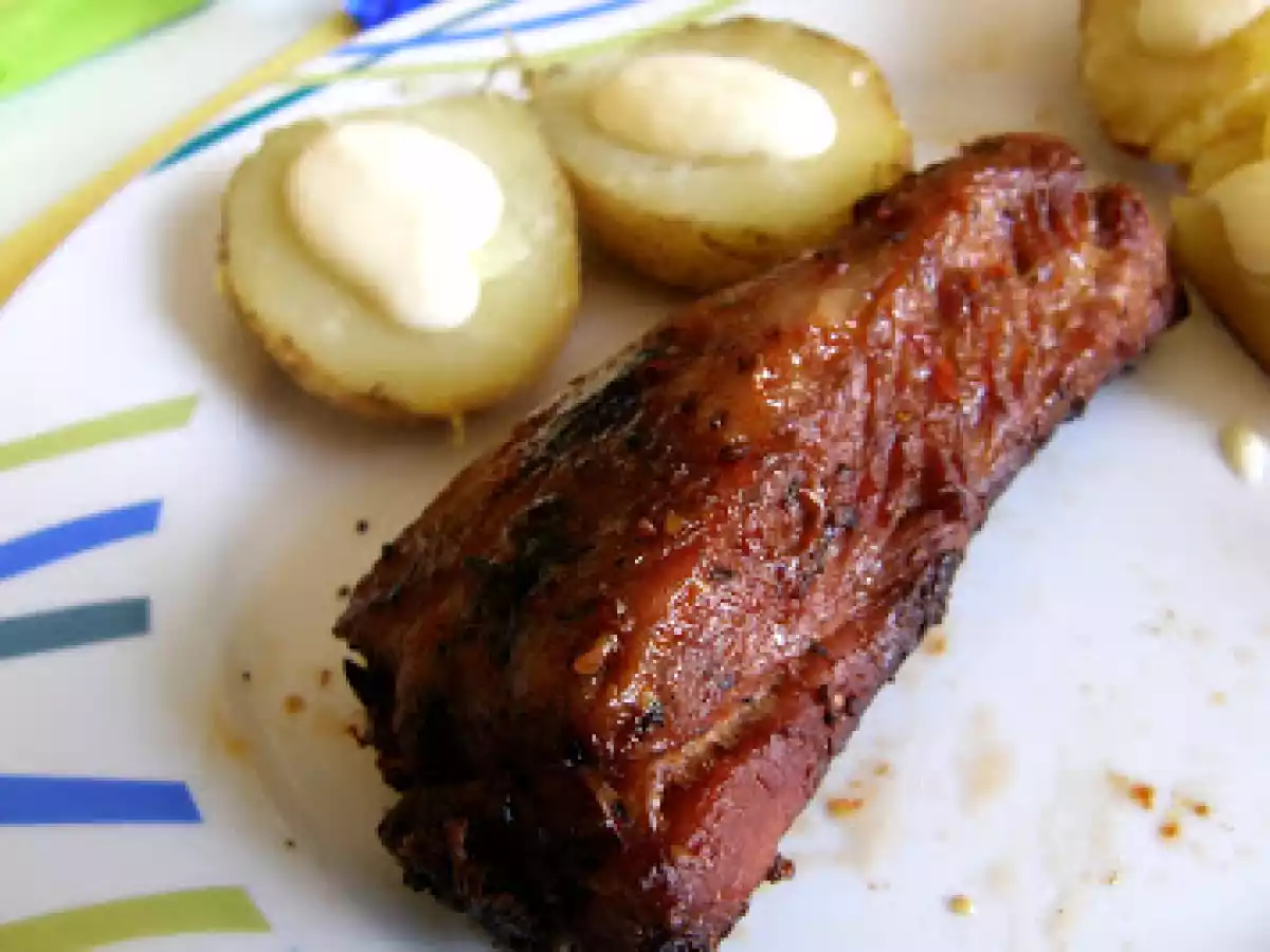 Costillas a la barbacoa (En papillote)