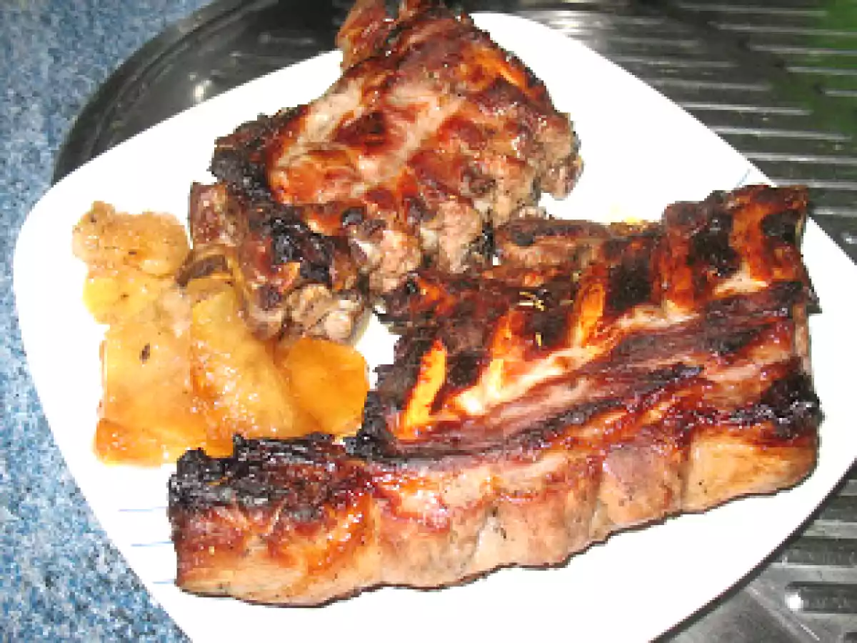 Costillas a la miel