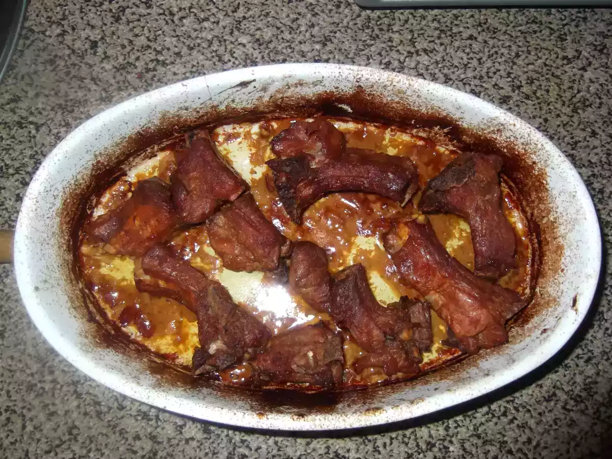 COSTILLAS A LA MOSTAZA