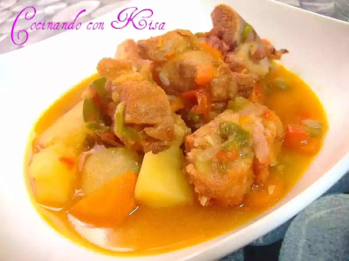 Costillas Adobadas con Patatas fussioncook