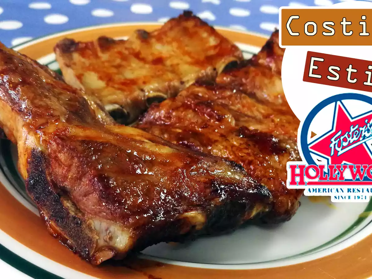 Costillas al horno con salsa barbacoa