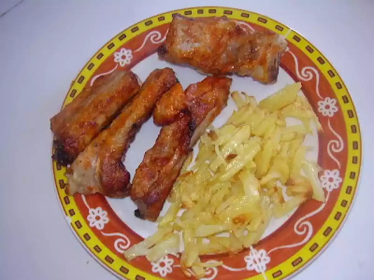 Costillas de cerdo agridulces al horno
