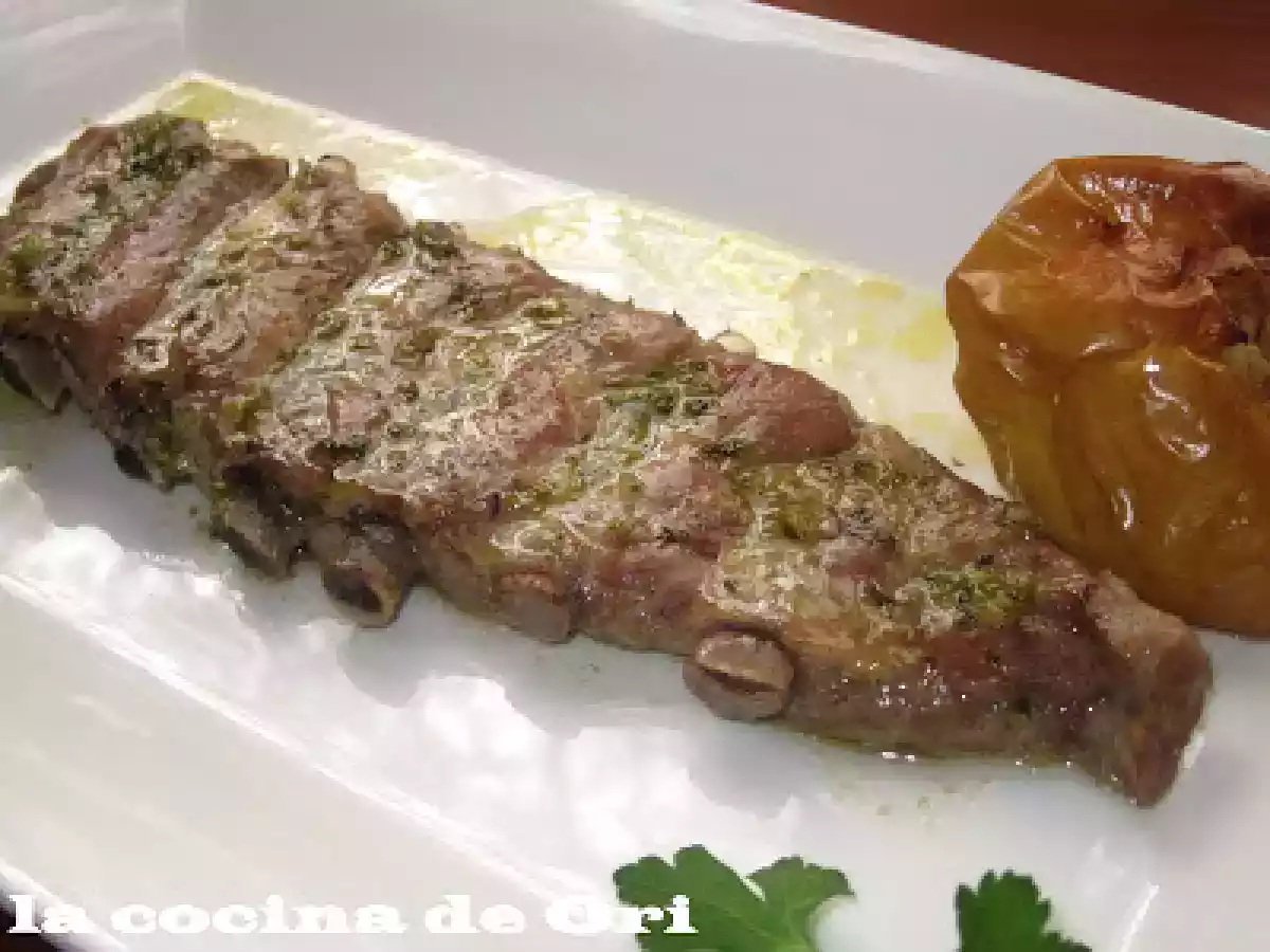 Costillas de cerdo al horno
