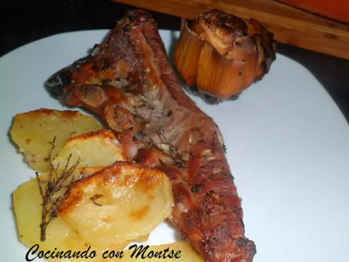 Costillas de cerdo al horno