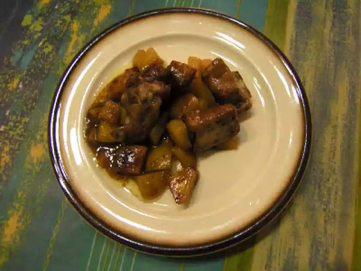 COSTILLAS DE CERDO AL PEDRO XIMENEZ CON ARIOSTO