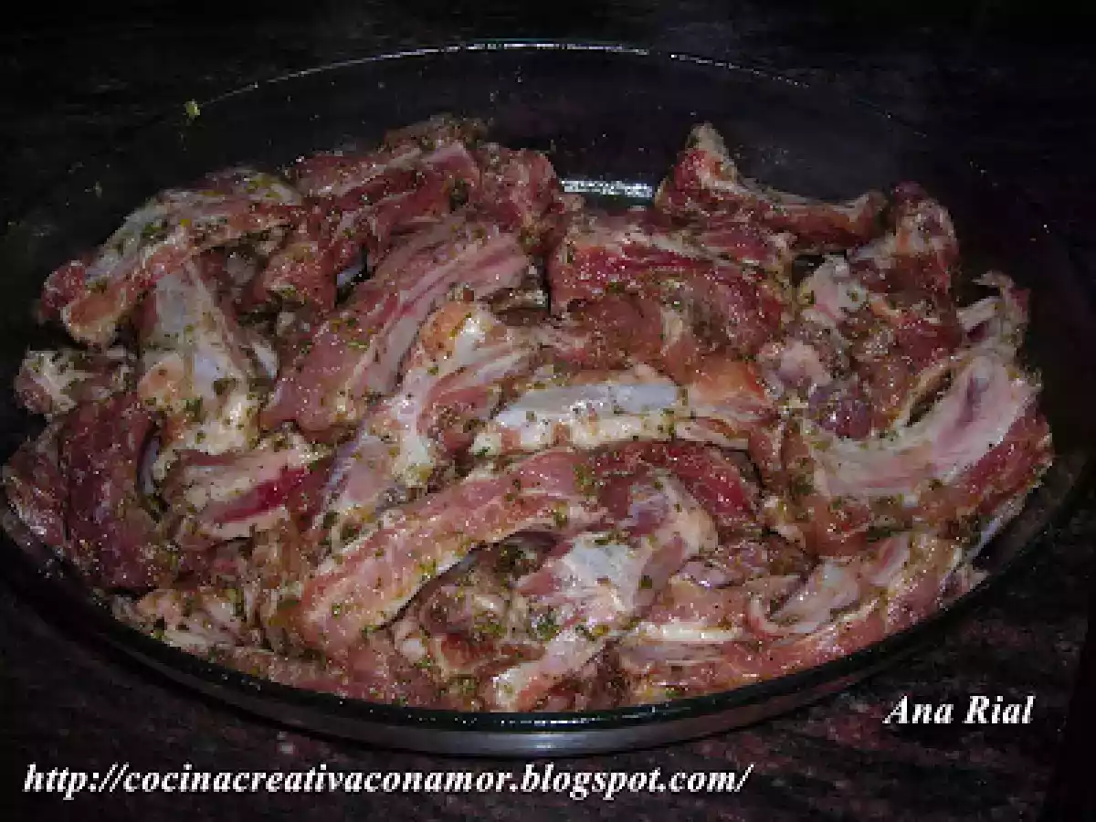 Costillas de cerdo y papas al horno cocinadas en bolsa - foto 2