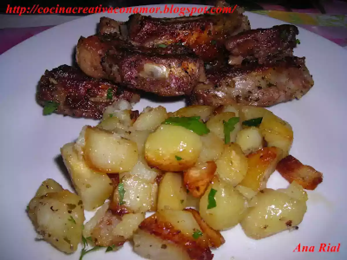 Costillas de cerdo y papas al horno cocinadas en bolsa - foto 5